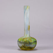 Daum Summer Vase - Daum Freres Glass - Art Nouveau Cameo Vase - Art Nouveau Glass - Hickmet Fine Arts