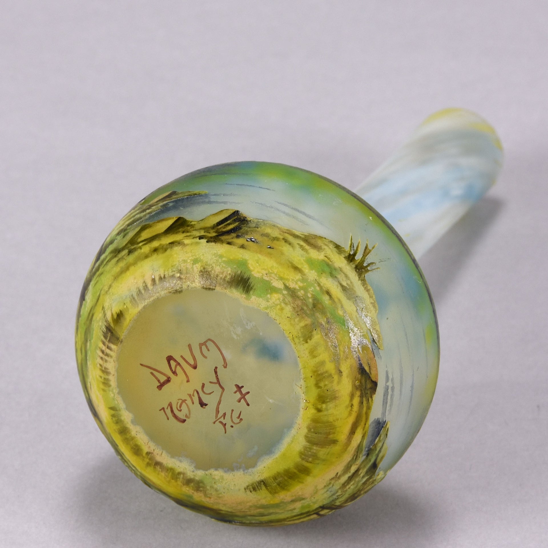 Daum Summer Vase - Daum Freres Glass - Art Nouveau Cameo Vase - Art Nouveau Glass - Hickmet Fine Arts