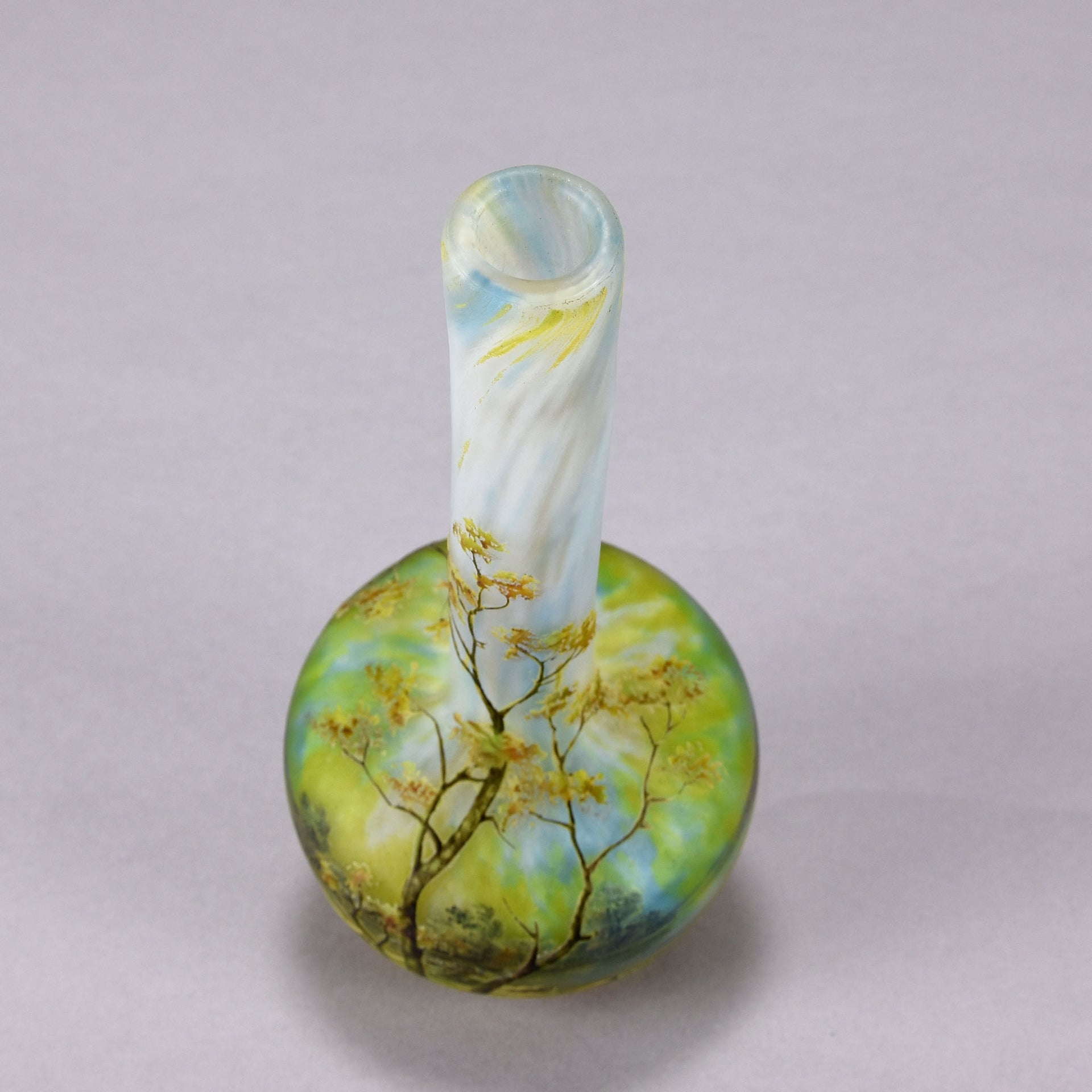Daum Summer Vase - Daum Freres Glass - Art Nouveau Cameo Vase - Art Nouveau Glass - Hickmet Fine Arts