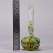 Daum Summer Vase - Daum Freres Glass - Art Nouveau Cameo Vase - Art Nouveau Glass - Hickmet Fine Arts