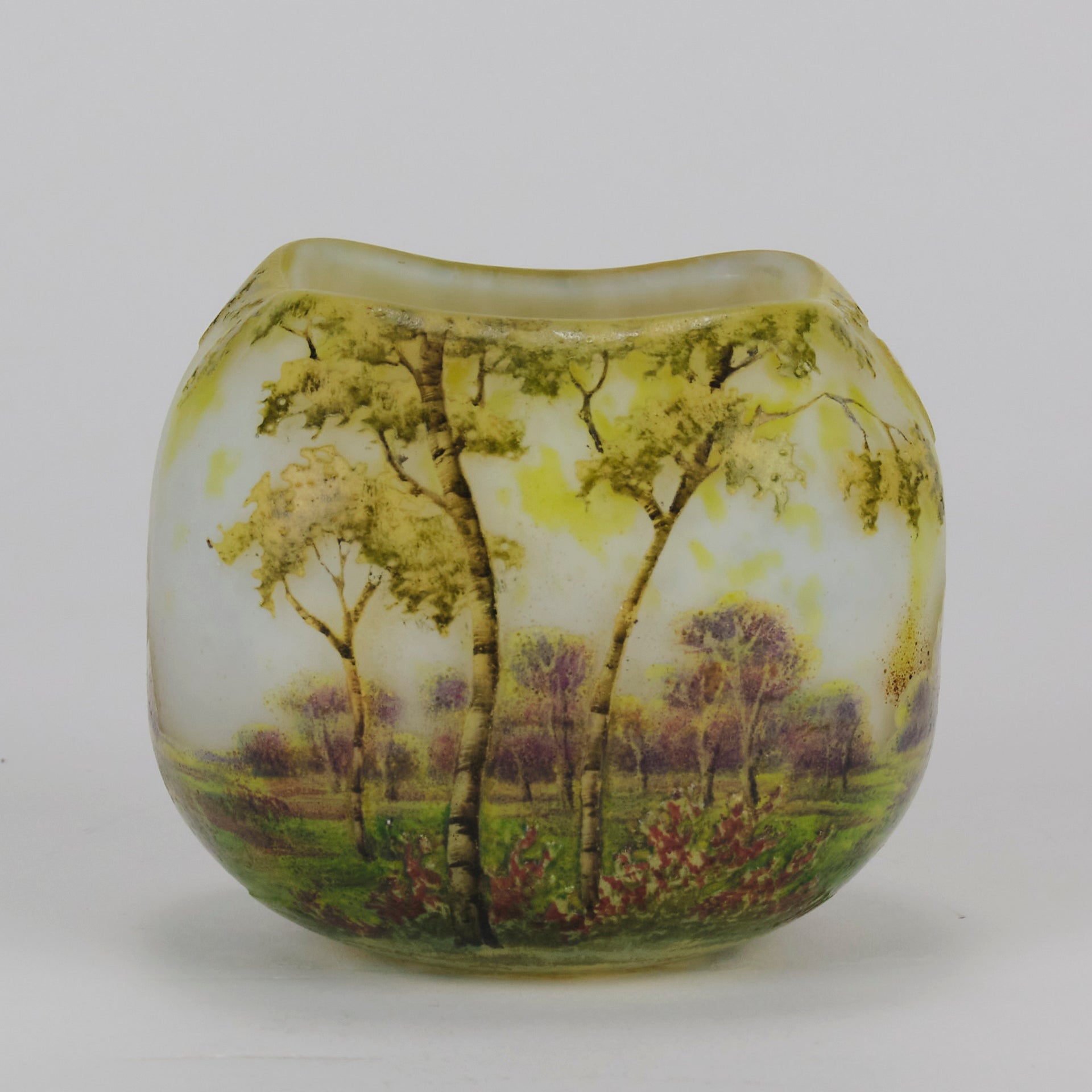 "Summer Landscape" by Daum Frères - Art Nouveau - Hickmet Fine Arts