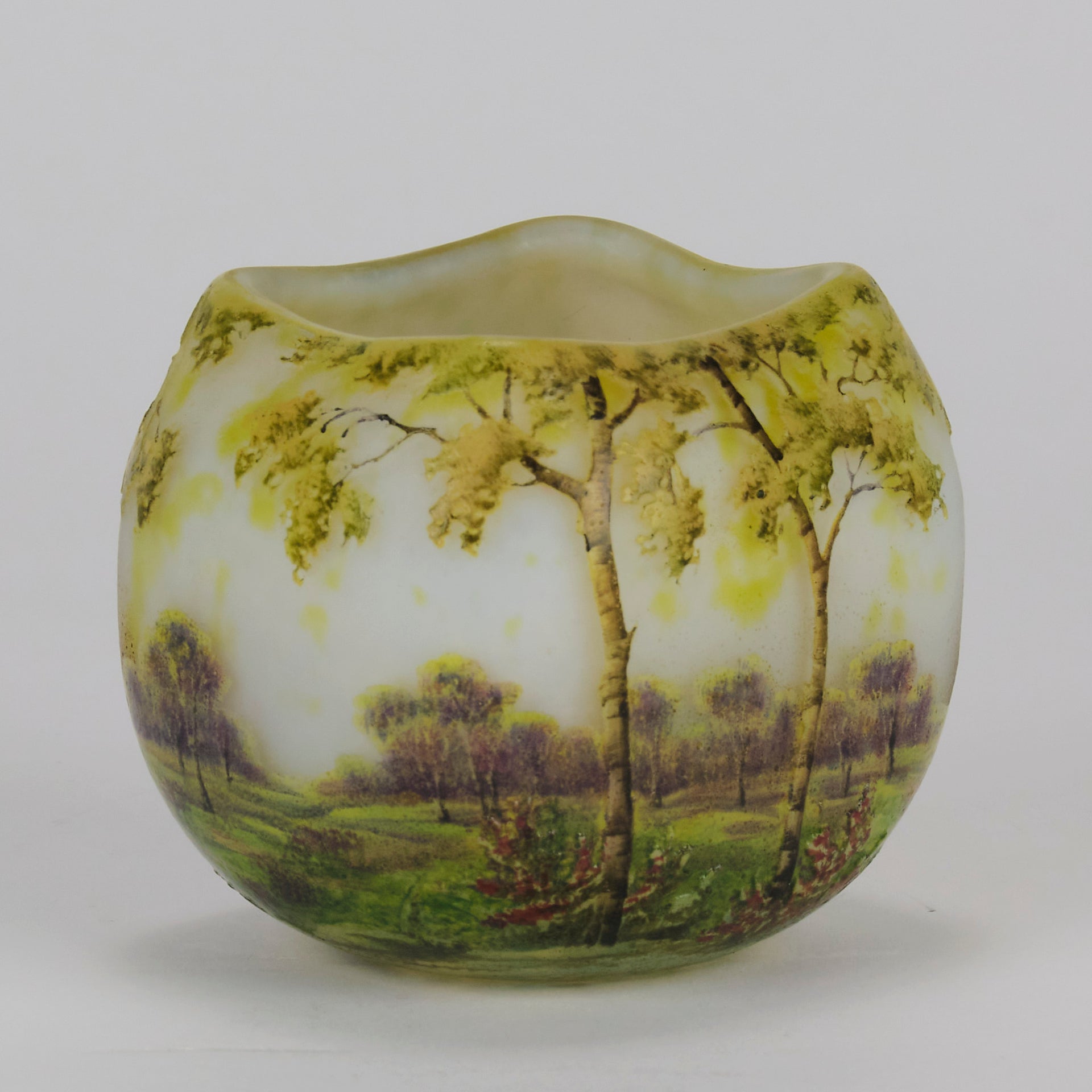 "Summer Landscape" by Daum Frères - Art Nouveau - Hickmet Fine Arts