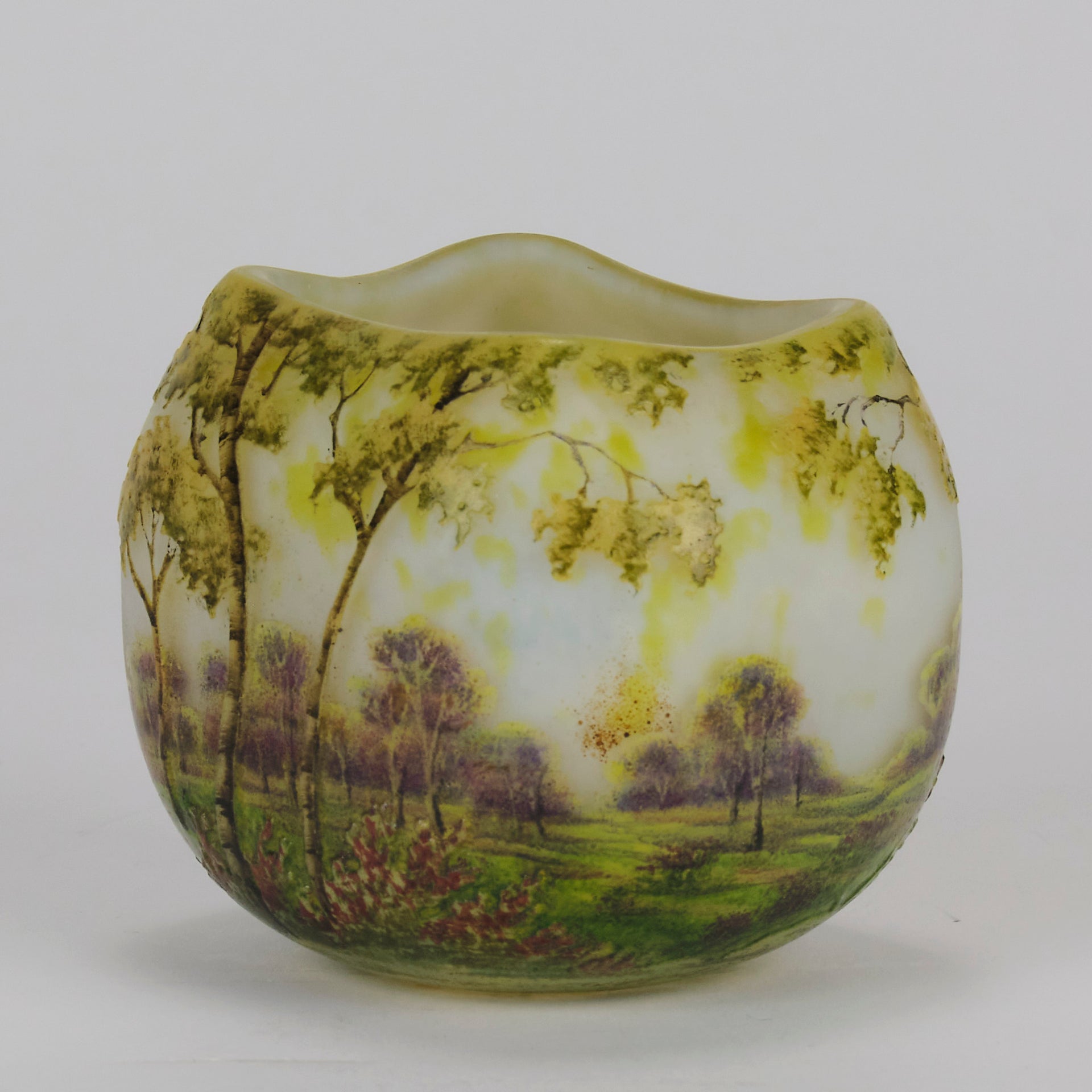 "Summer Landscape" by Daum Frères - Art Nouveau - Hickmet Fine Arts