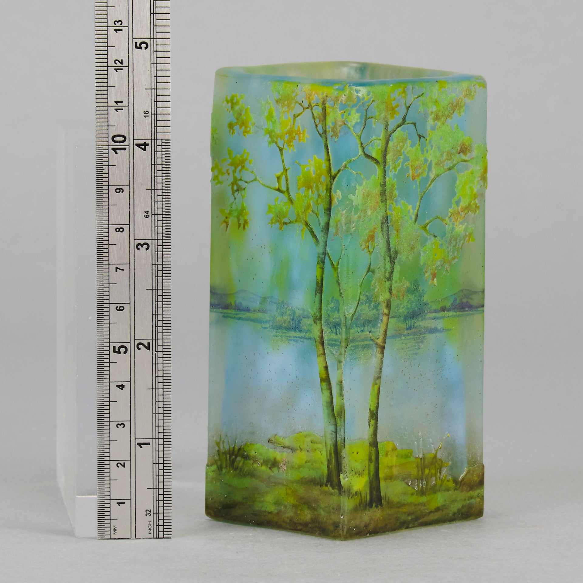 Summer Scene by Daum Frères - Art Nouveau Glass - Hickmet Fine Arts