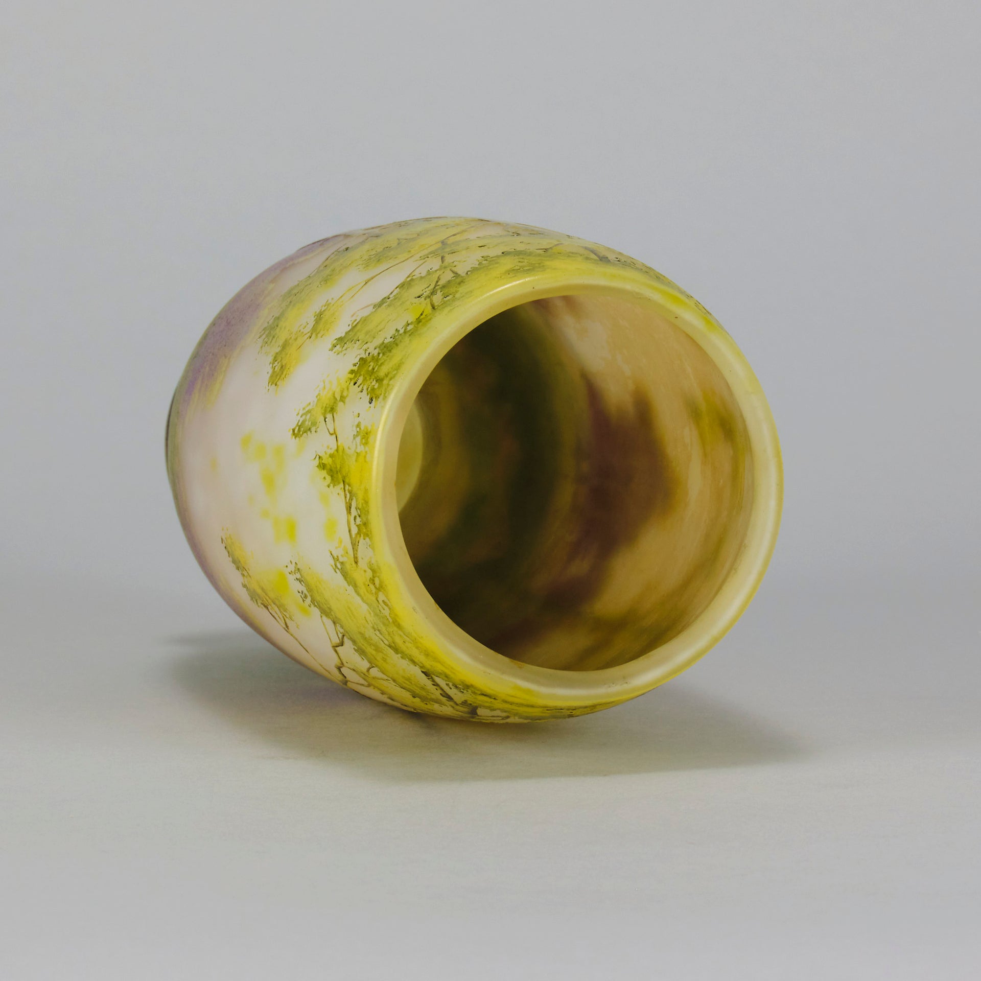 Daum Summer Vase - Art Nouveau Cameo Glass Vase - Hickmet Fine Arts