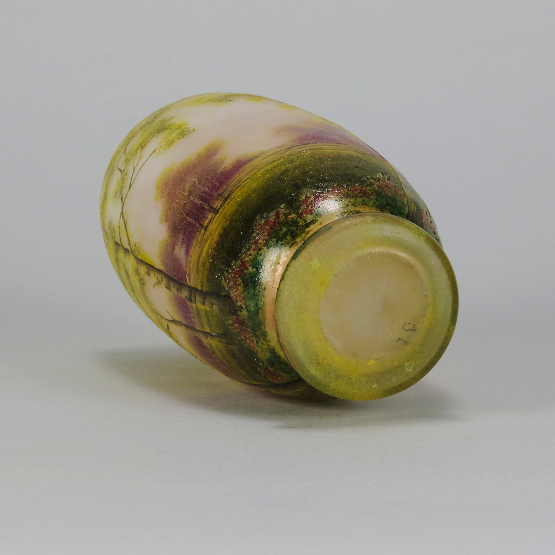 Daum Summer Vase - Art Nouveau Cameo Glass Vase - Hickmet Fine Arts