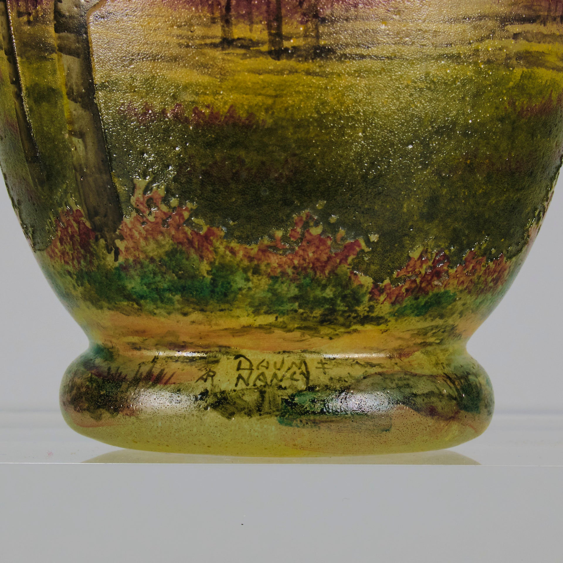 Daum Summer Vase - Art Nouveau Cameo Glass Vase - Hickmet Fine Arts