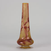 Daum Thistle Vase - Art Nouveau Cameo Vase - Daum Freres Glass - Art Nouveau Glass - Hickmet Fine Arts
