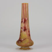 Daum Thistle Vase - Art Nouveau Cameo Vase - Daum Freres Glass - Art Nouveau Glass - Hickmet Fine Arts