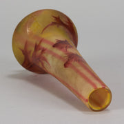 Daum Thistle Vase - Art Nouveau Cameo Vase - Daum Freres Glass - Art Nouveau Glass - Hickmet Fine Arts