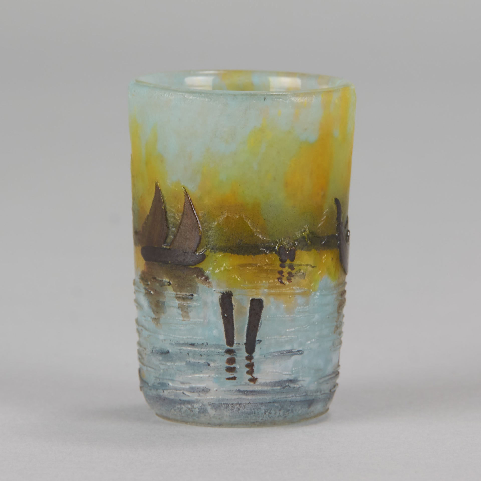 Daum Venetian Vase - Art Nouveau Cameo Vase - Hickmet Fine Arts