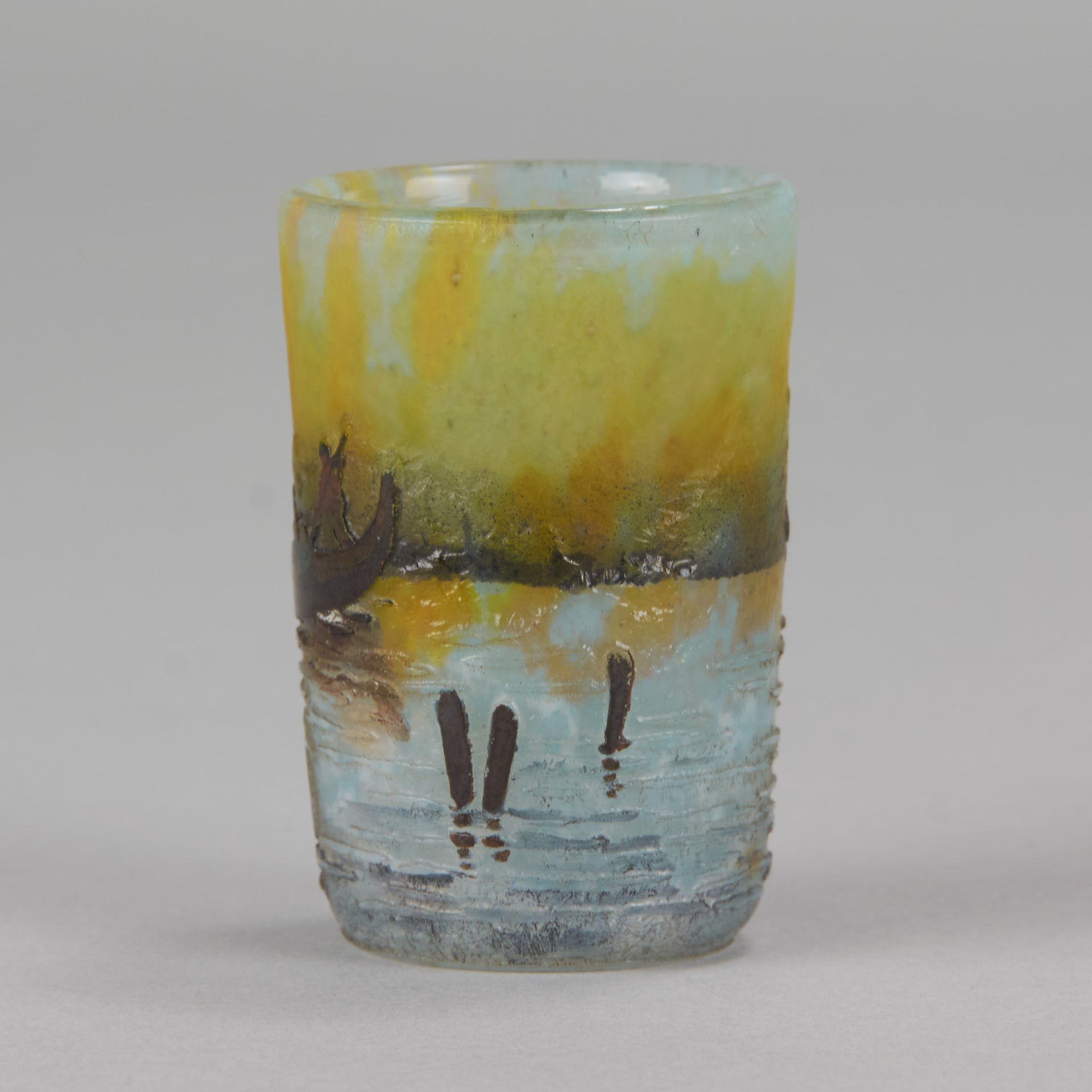 Daum Venetian Vase - Art Nouveau Cameo Vase - Hickmet Fine Arts