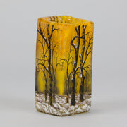 Daum Winter Vase - Art Nouveau Vase - Hickmet Fine Arts