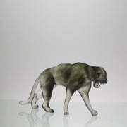 Grey Wild Panther by Richard Orlinski for Daum Glass a stunning limited edition coloured pate de verre glass study of a majestic prowling panther