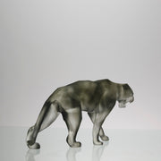 Grey Wild Panther by Richard Orlinski for Daum Glass a stunning limited edition coloured pate de verre glass study of a majestic prowling panther