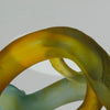 Serpent by Daum Glass a captivating pate-de-verre glass figure of a coiled snake with very fine hand finished detail and excellent translucent colours
