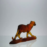 Daum Glass - Walking Leopard - Hickmet Fine Arts 
