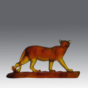 "Walking Leopard" by Daum Glass