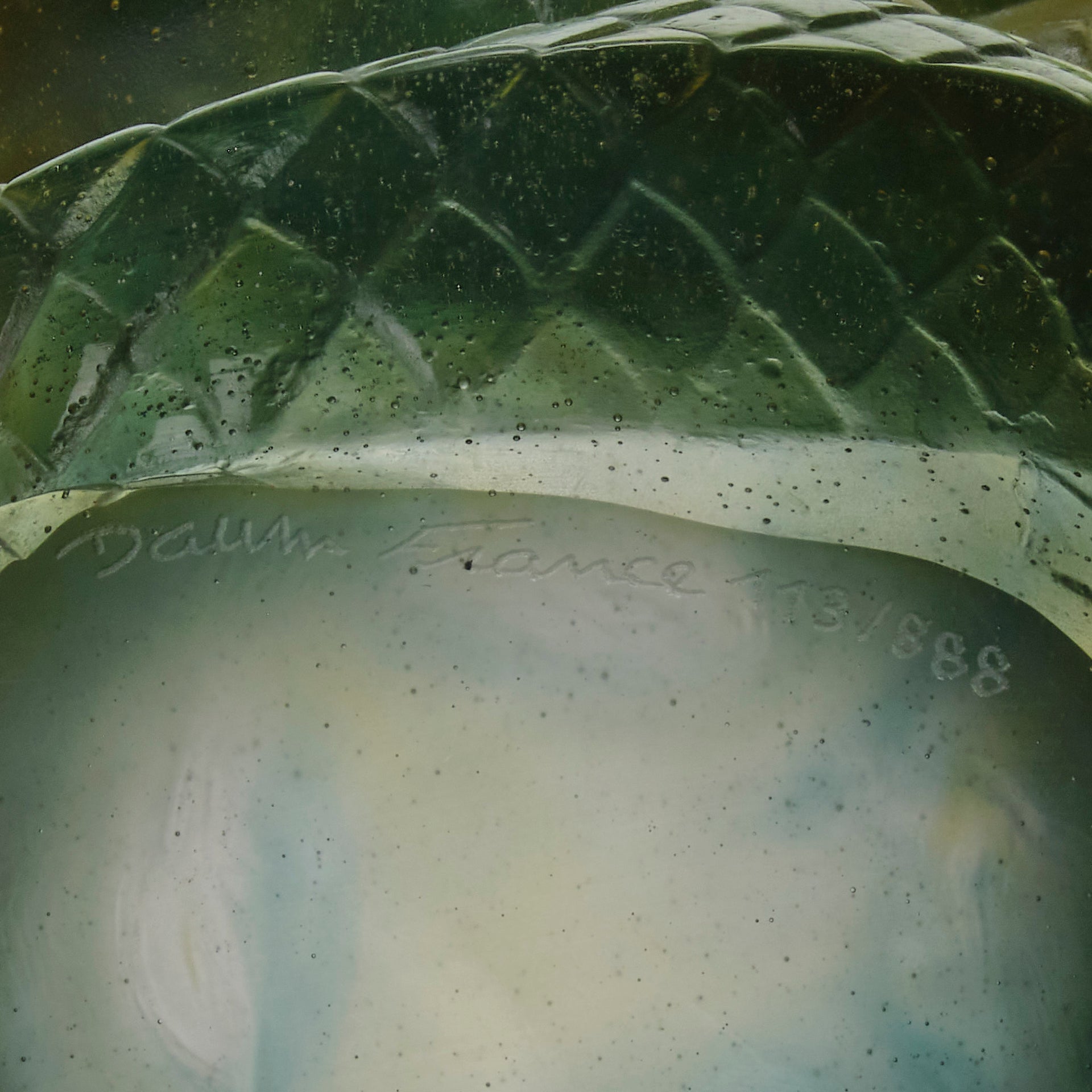 Serpent Vase by Daum Glass a stunning and most striking limited edition vase in the form of a coiled snake, exhibiting excellent translucent green and yellow colours