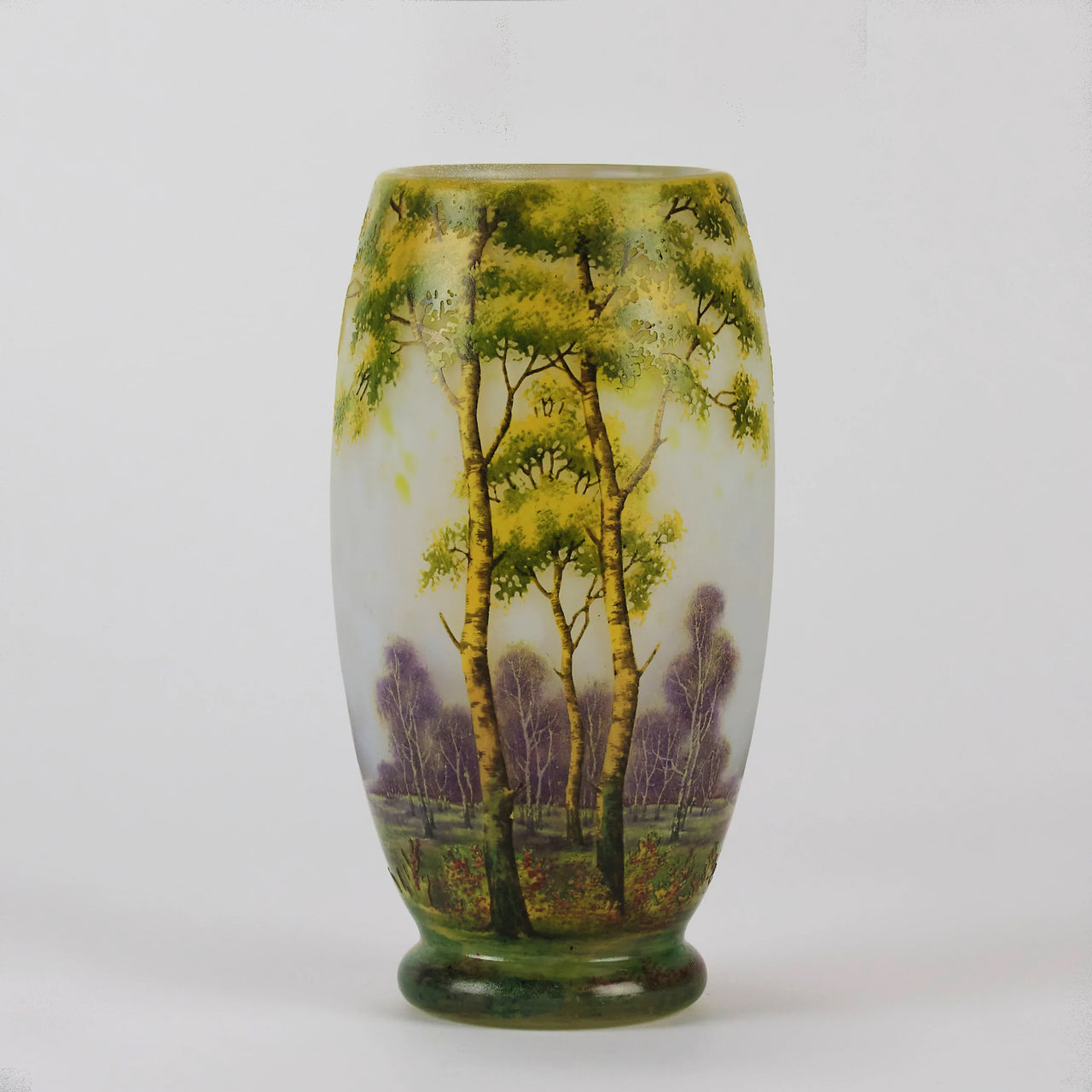 Daum Summer Landscape Vase - Art Nouveau