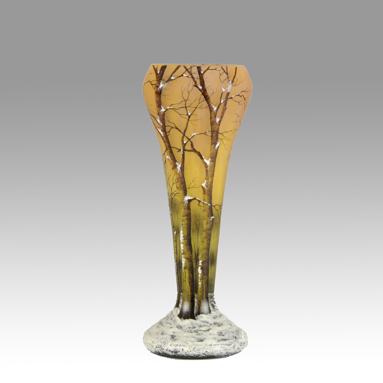 Paysage D’Hiver by Daum Freres