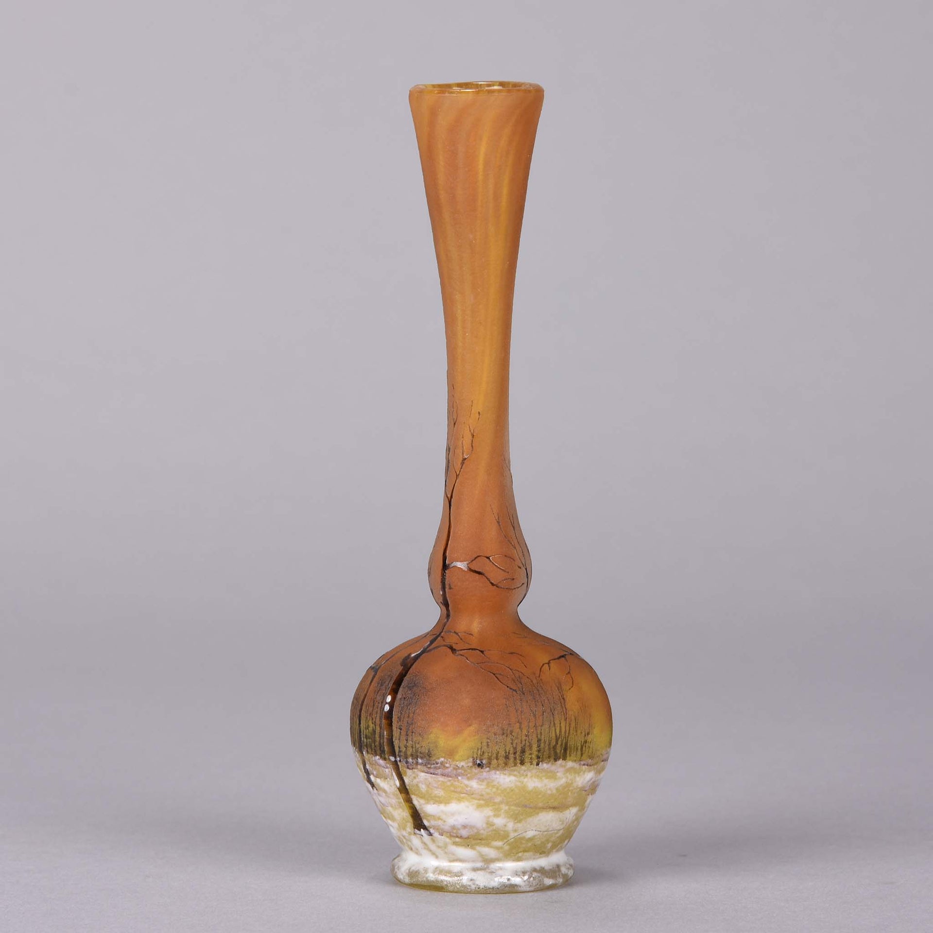 Daum winter vase - Art Nouveau Glass - Hickmet Fine Arts