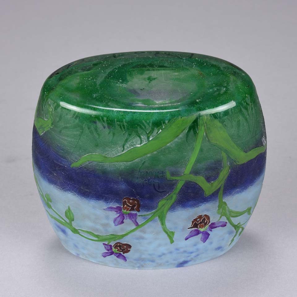 Daum Landscape - Art Nouveau Lake Landscape Vase - Hickmet Fine Arts