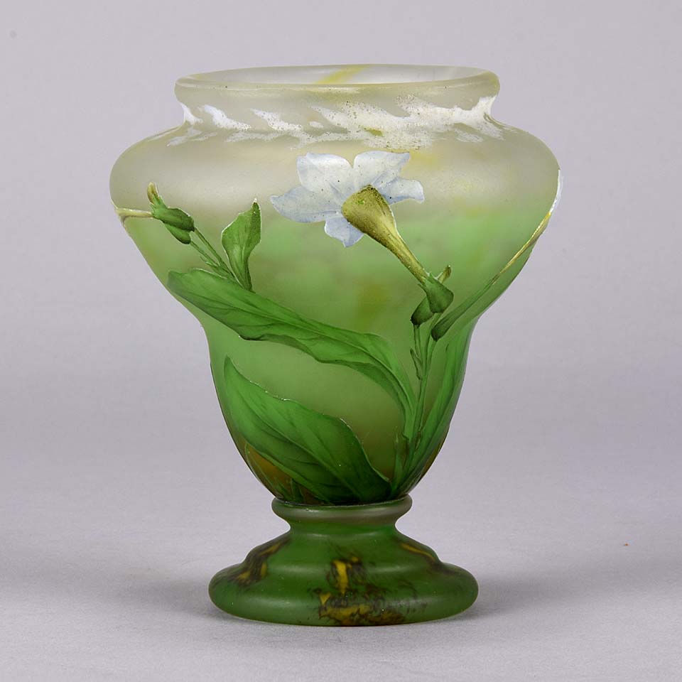 Flower Vase - Daum Freres Vase - Hickmet Fine Arts