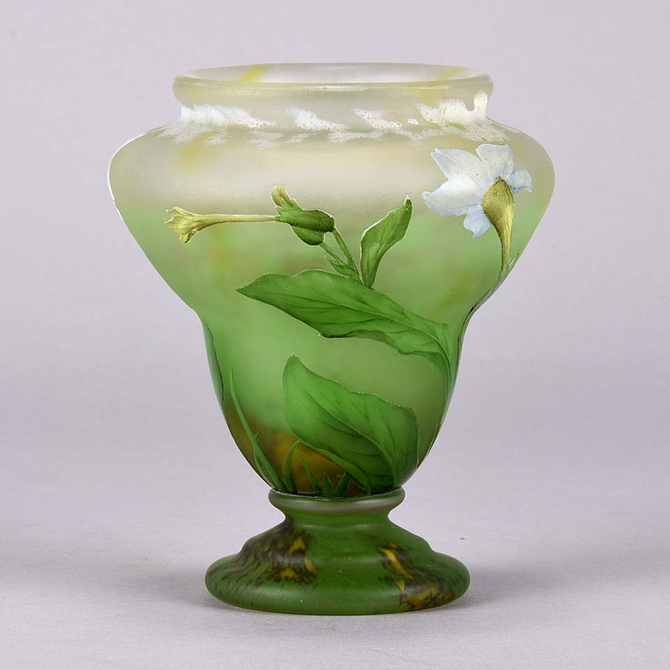 Flower Vase - Daum Freres Vase - Hickmet Fine Arts
