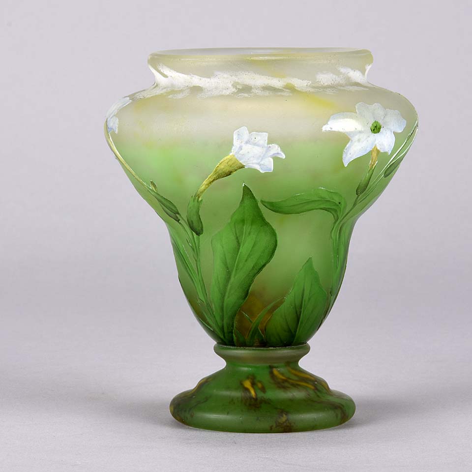 Flower Vase - Daum Freres Vase - Hickmet Fine Arts