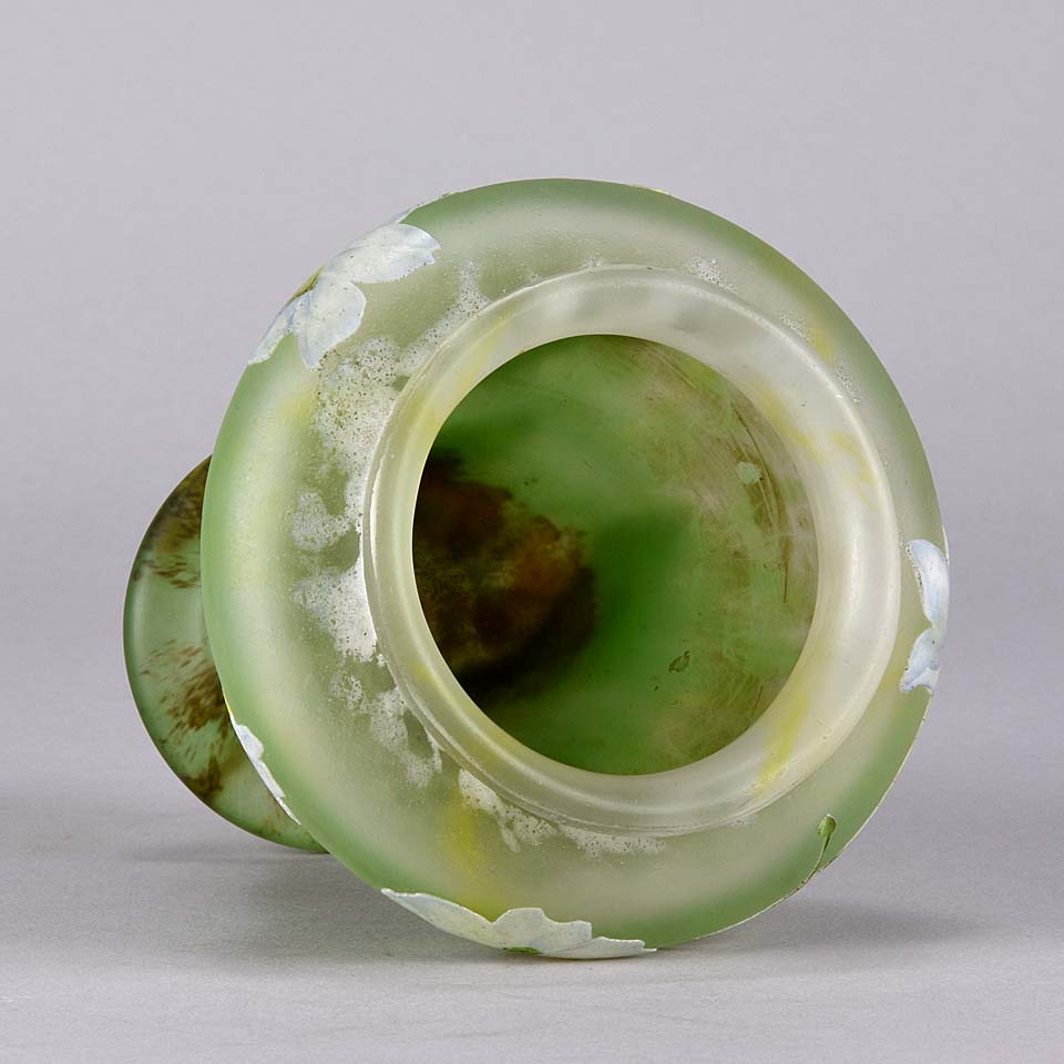 Flower Vase - Daum Freres Vase - Hickmet Fine Arts