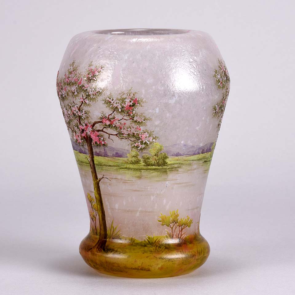 Paysage Rose - Daum Vase - Hickmet Fine Arts 