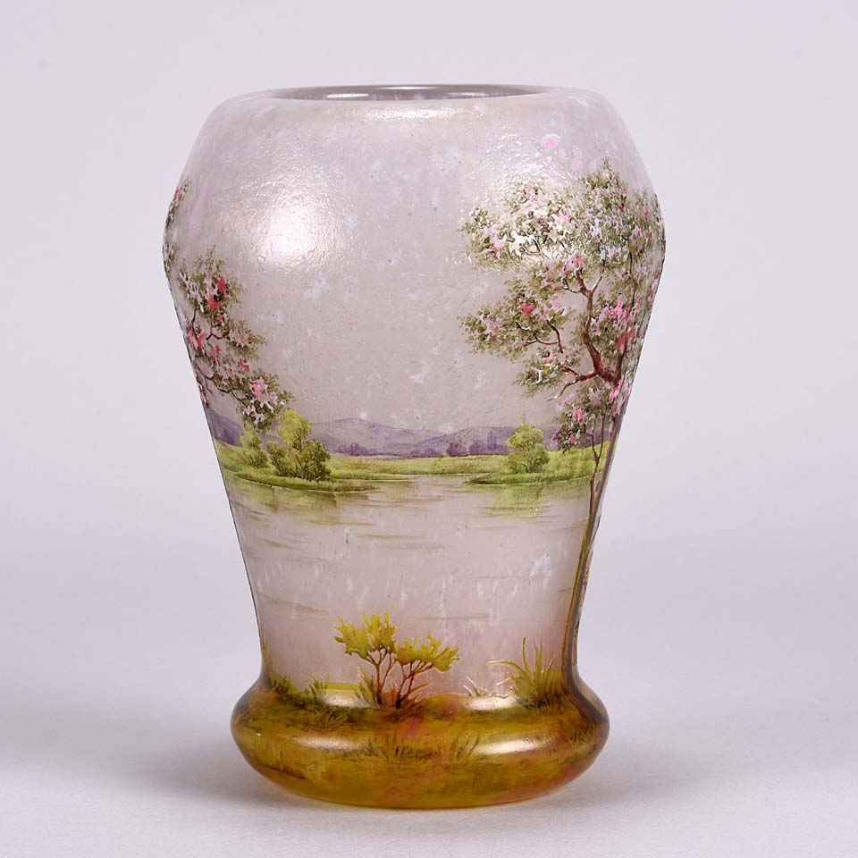 Paysage Rose - Daum Vase - Hickmet Fine Arts 
