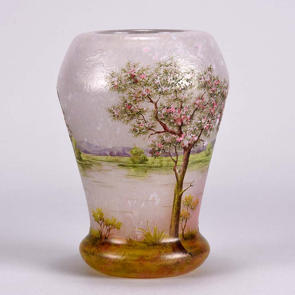 Paysage Rose - Daum Vase - Hickmet Fine Arts 