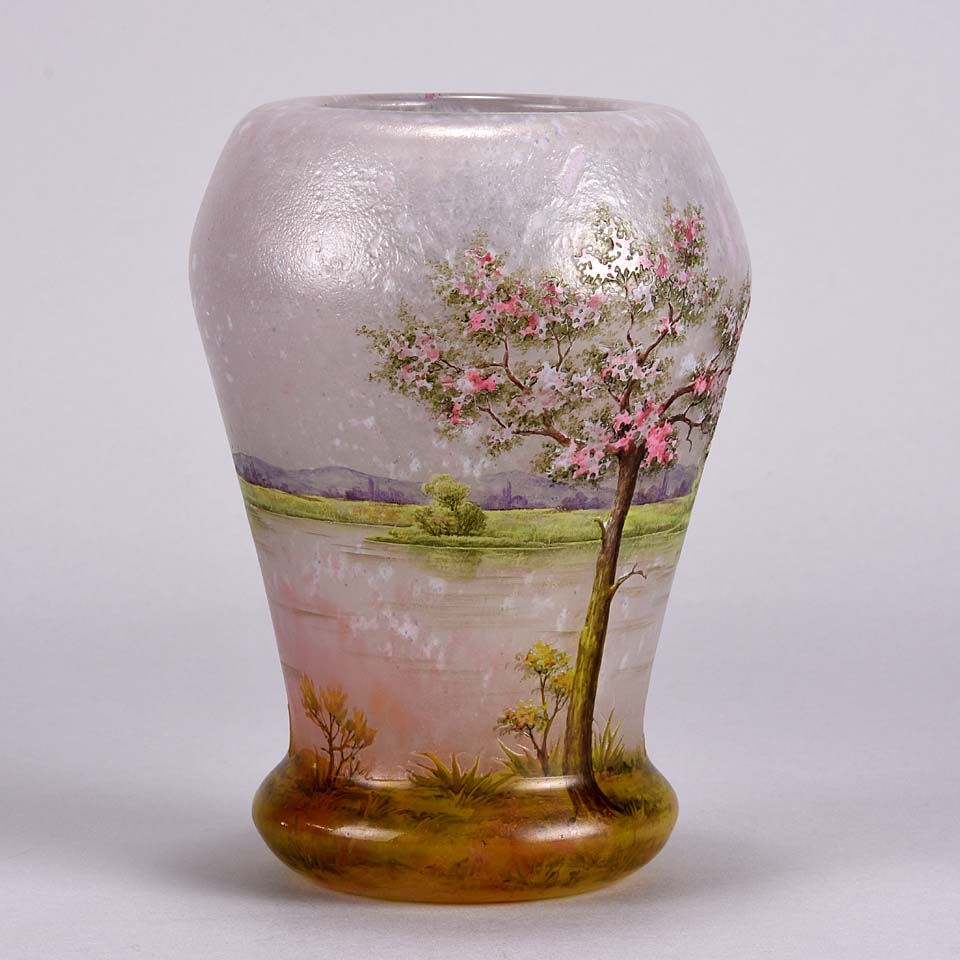 Paysage Rose - Daum Vase - Hickmet Fine Arts 