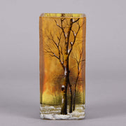 Daum Winter Vase - Daum Freres Paysage D'Hiver