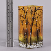 Daum Winter Vase - Daum Freres Paysage D'Hiver
