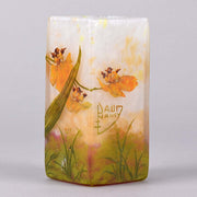 Daum Flower Vase  Paysage de Fleurs by Daum Frères - Hickmet Fine Arts