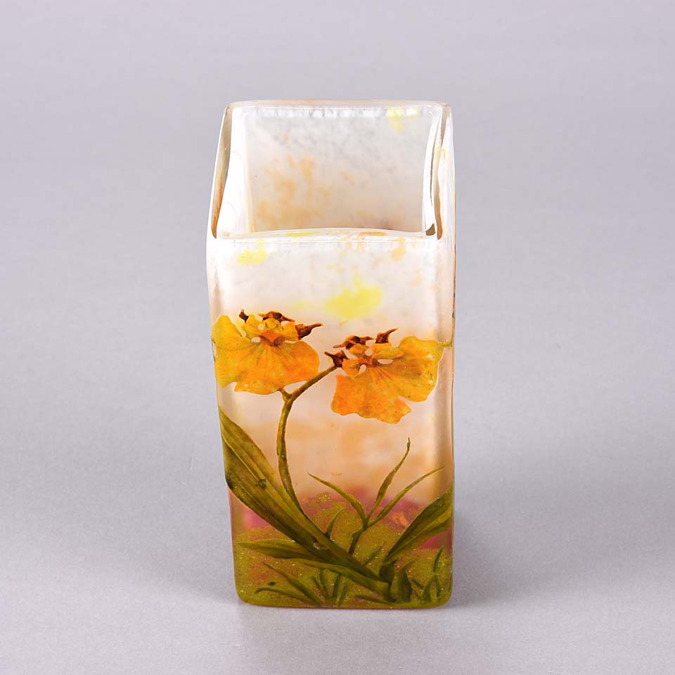 Daum Flower Vase  Paysage de Fleurs by Daum Frères - Hickmet Fine Arts