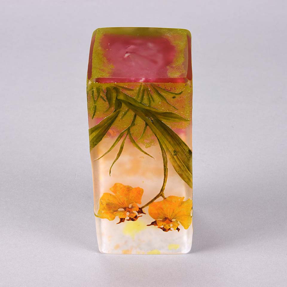 Daum Flower Vase  Paysage de Fleurs by Daum Frères - Hickmet Fine Arts
