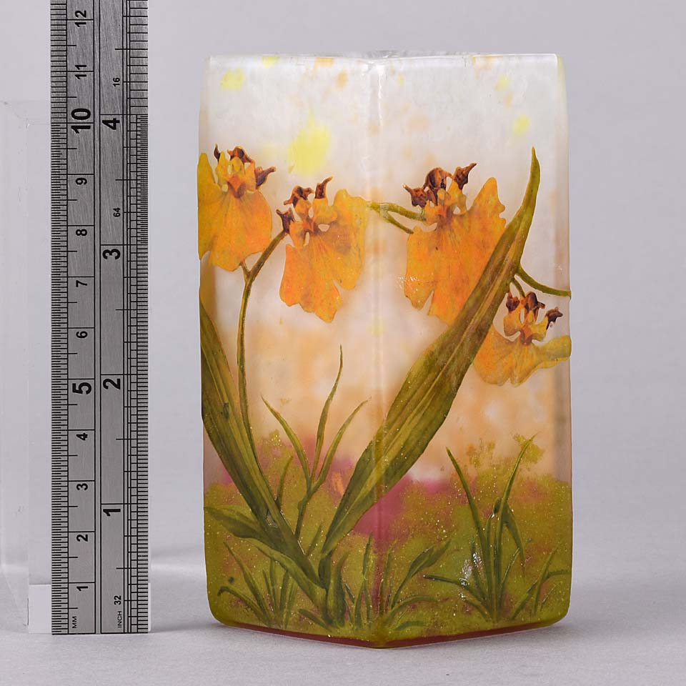 Daum Flower Vase  Paysage de Fleurs by Daum Frères - Hickmet Fine Arts