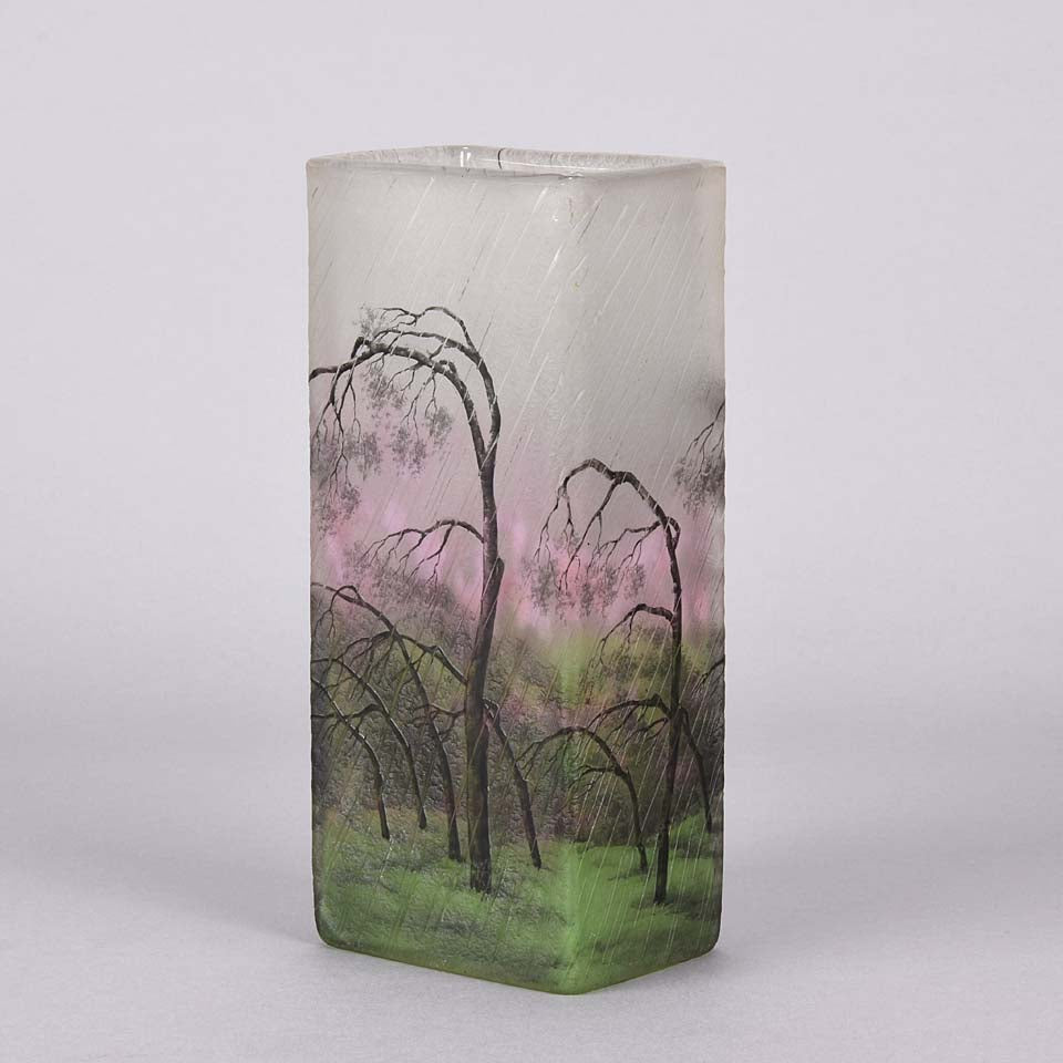 Daum Rain Vase Paysage de Pluie 