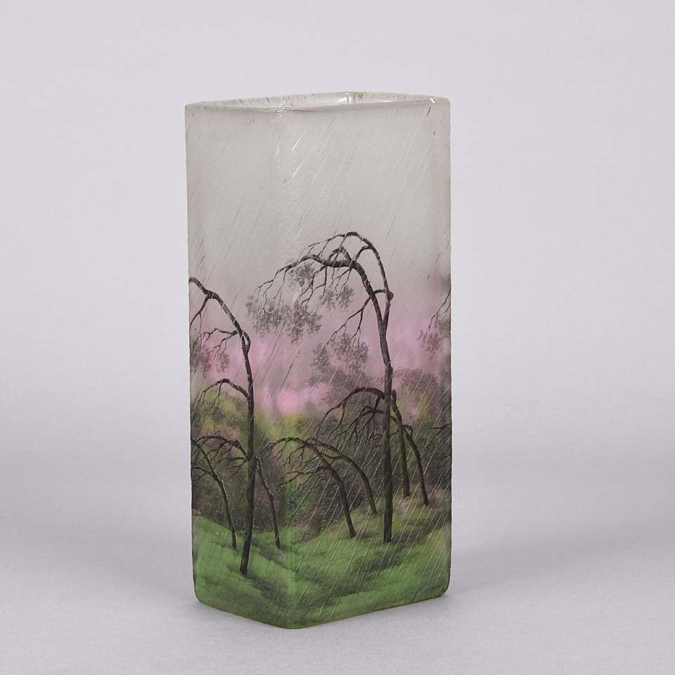 Daum Rain Vase Paysage de Pluie 