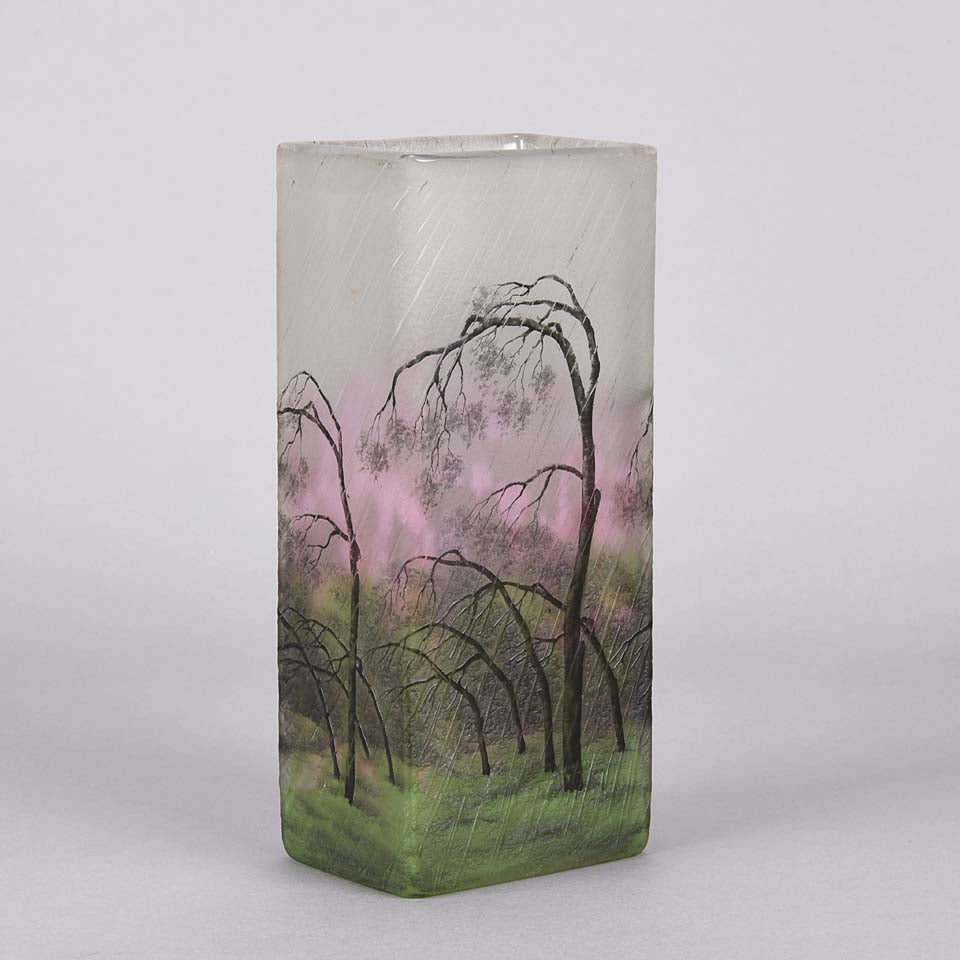 Daum Rain Vase Paysage de Pluie 