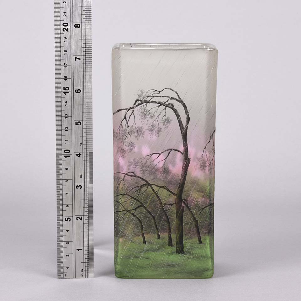 Daum Rain Vase Paysage de Pluie 