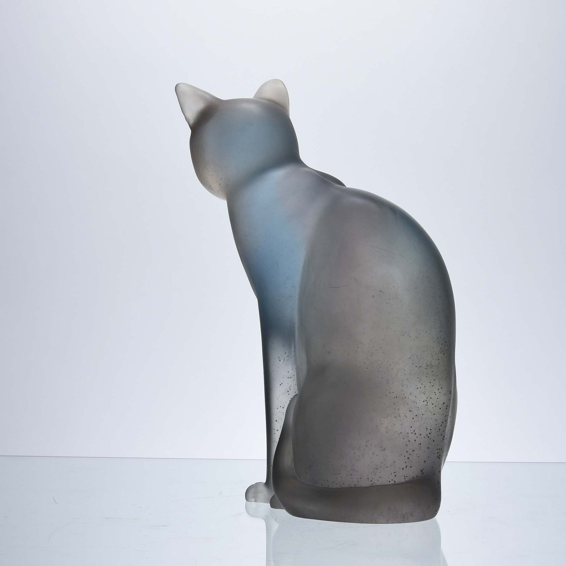 Daum Cat - Pate-de-verre Glass - Hickmet Fine Arts