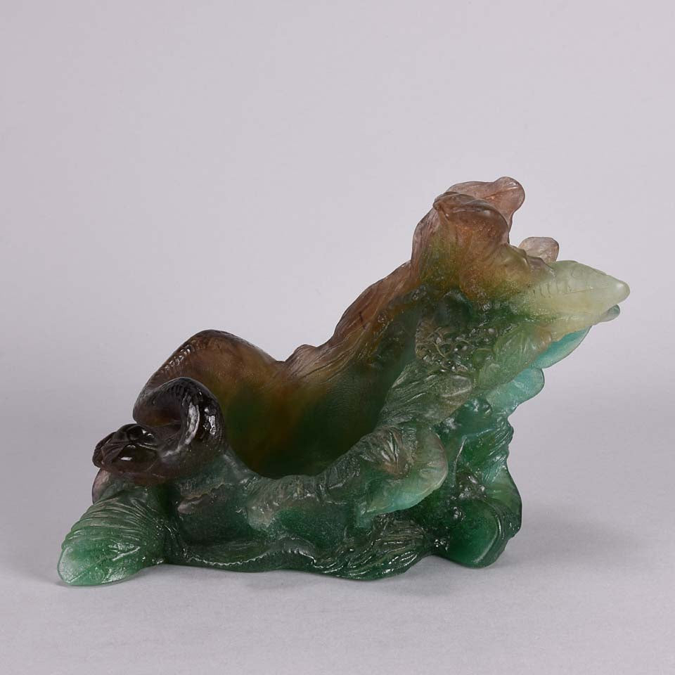 Daum Glass Pate-de-verre Vide poche