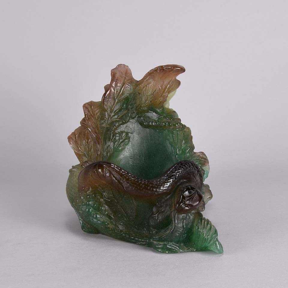 Daum Glass Pate-de-verre Vide poche