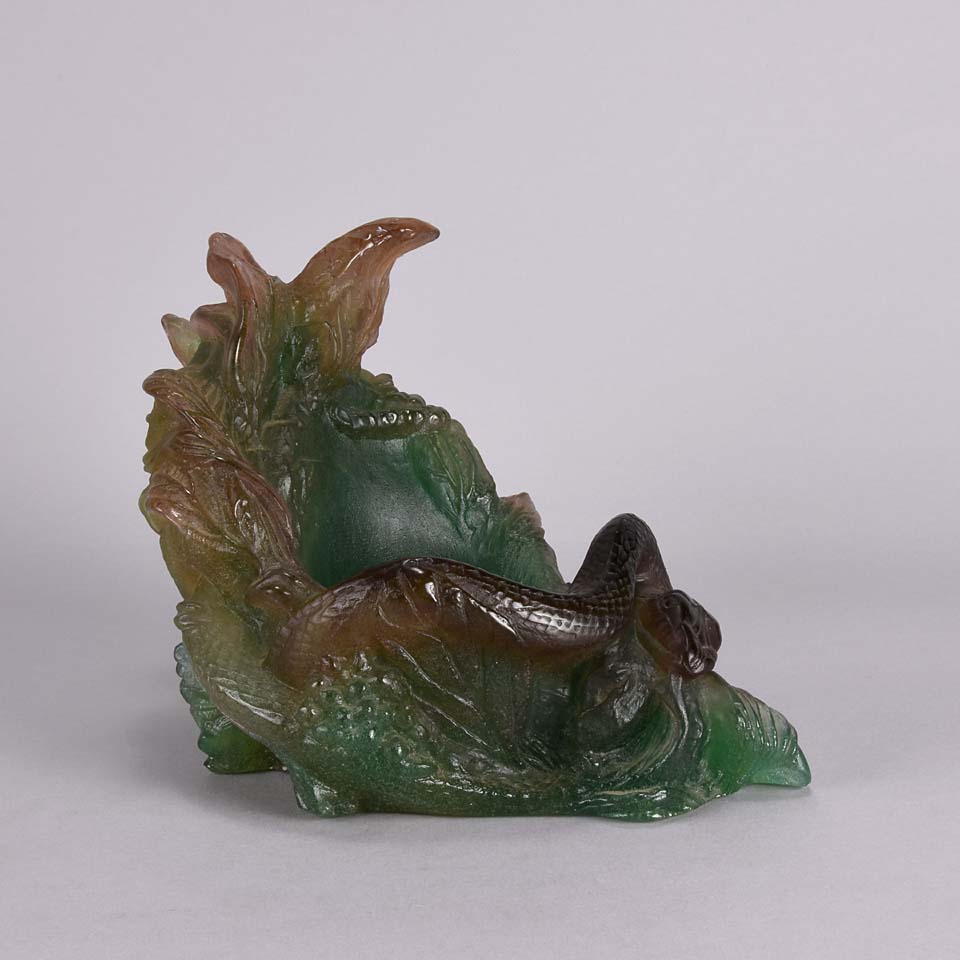 Daum Glass Pate-de-verre Vide poche