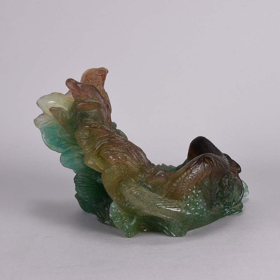 Daum Glass Pate-de-verre Vide poche